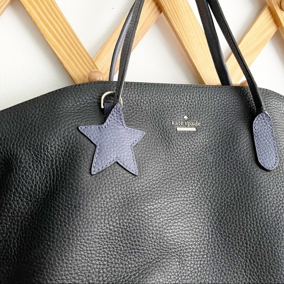 Kate Spade Black Pebbled Leather Star Bag - Picture 2 of 13